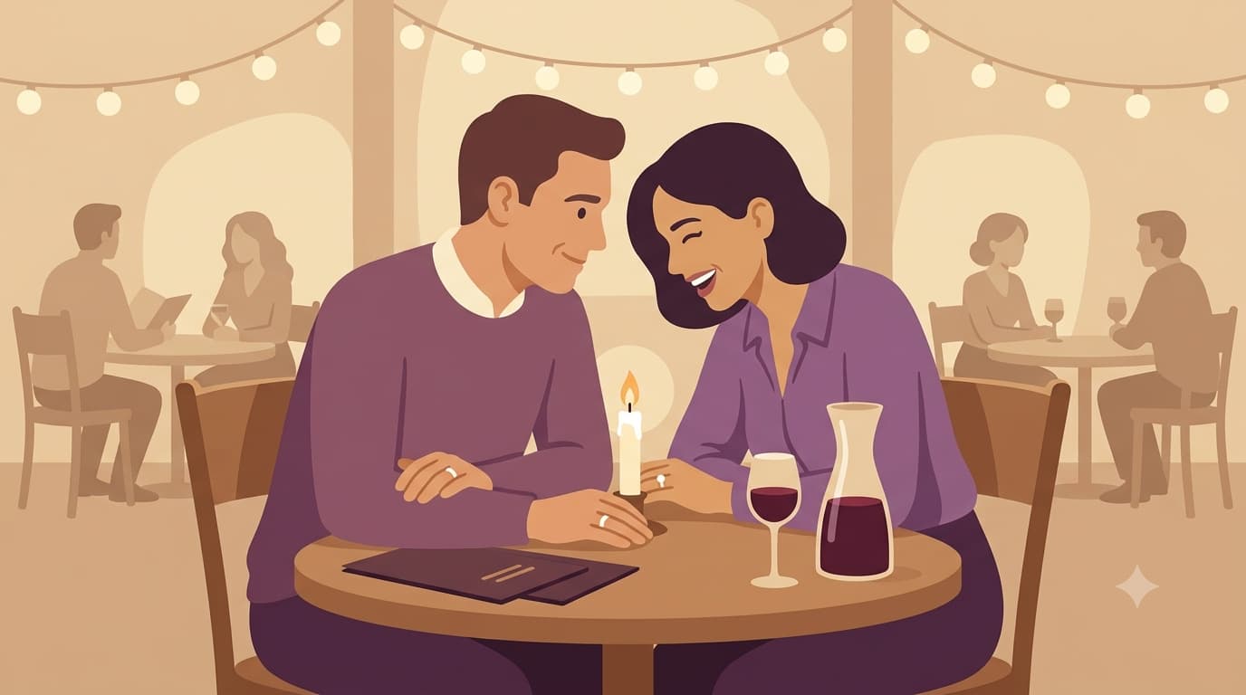 74 date night questions for married couples, sorted by the kind of night