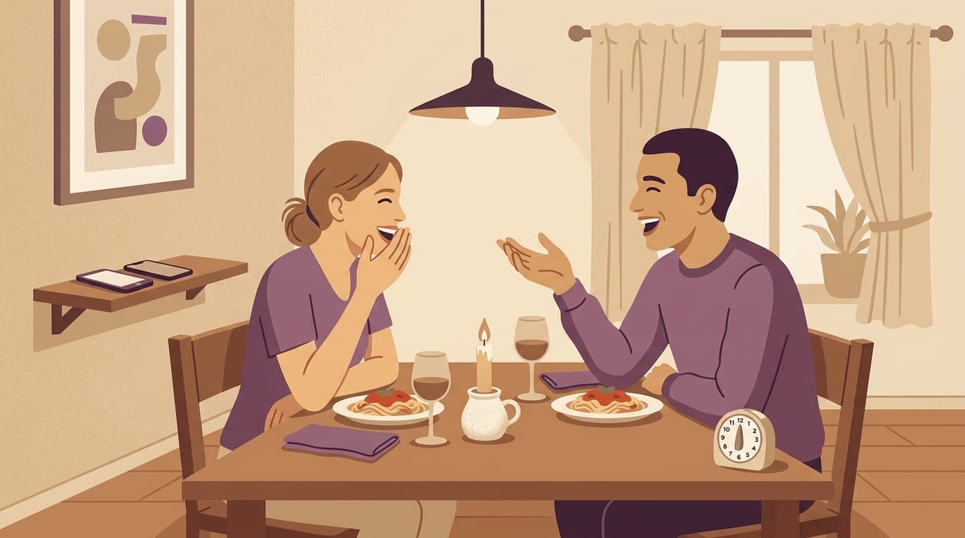 Screen-free date night: 40 questions to replace your phones